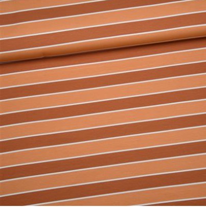 French Terry Stripes Brown