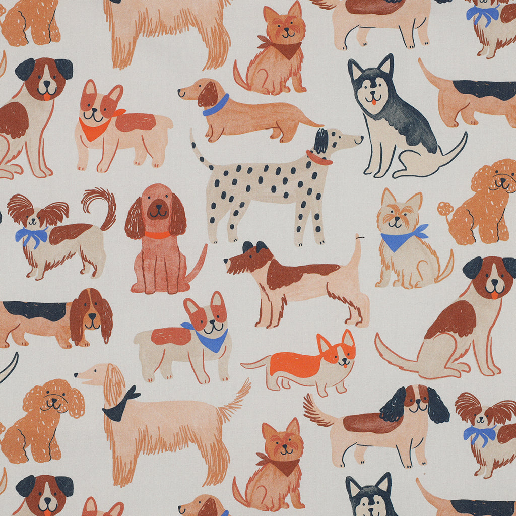Fijne Popline digitale honden