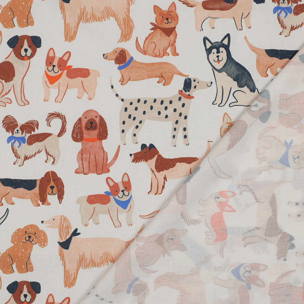 Fijne Popline digitale honden