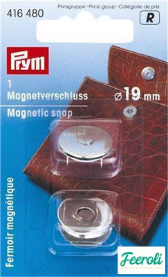 magneetsluiting 19mm zilver