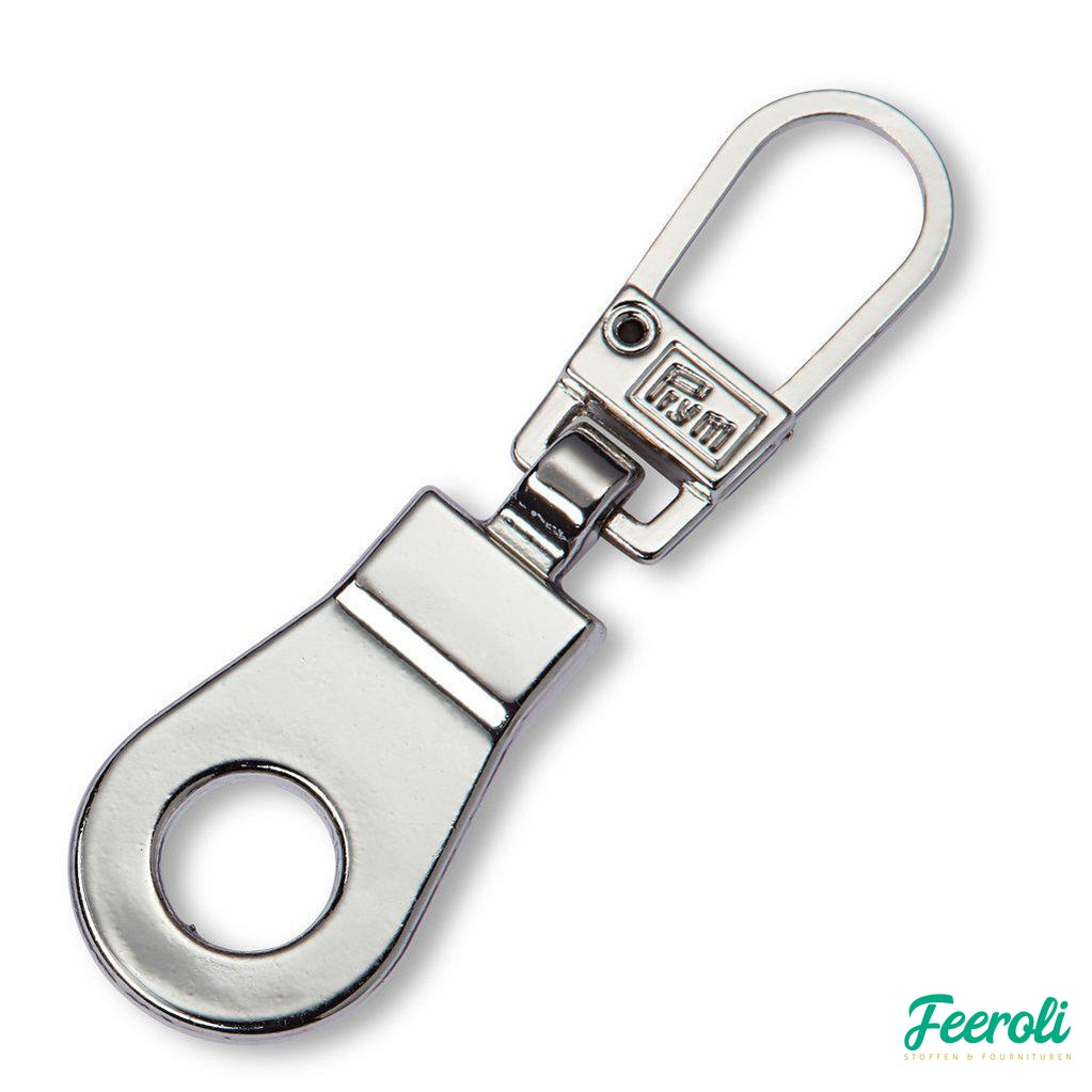 fashion-zipper ring zilver