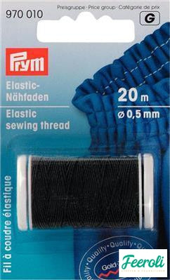 elastisch naaigaren 0,5mm zwart